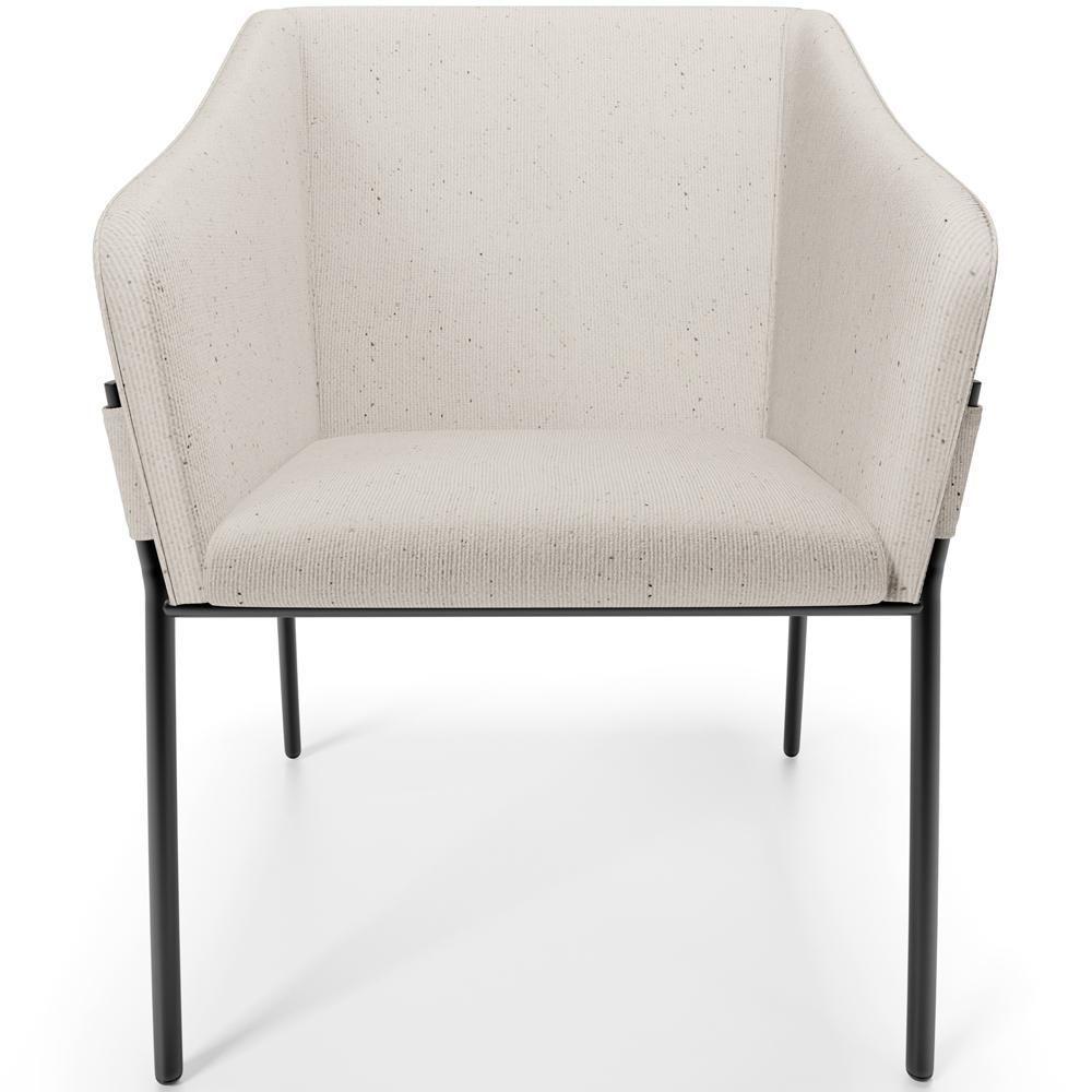 Kit 2 Cadeiras Para Sala De Jantar Estar Living Olívia L02 Linho Cru - Lyam Decor - 5