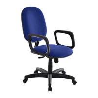 Cadeira Diretor Para Escritório Com Braços Linha Uno Azul - 1