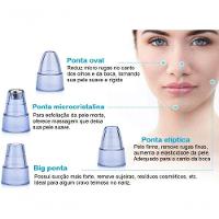 Aparelho Removedor De Cravos Acne 4 Em 1 Espinhas Extrator Sucção Vácuo Sugador Elétrico Portátil