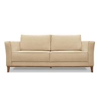 Sofá 2 Lugares Base De Madeira Grace 170 Cm Linho S04 - D'rossi Cor Dourado - 1