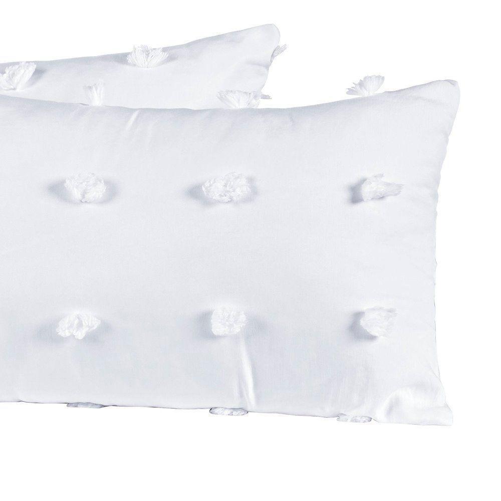 Capas De Almofadas Poppy 60cm X 30cm 04 Peças - Branco - 3