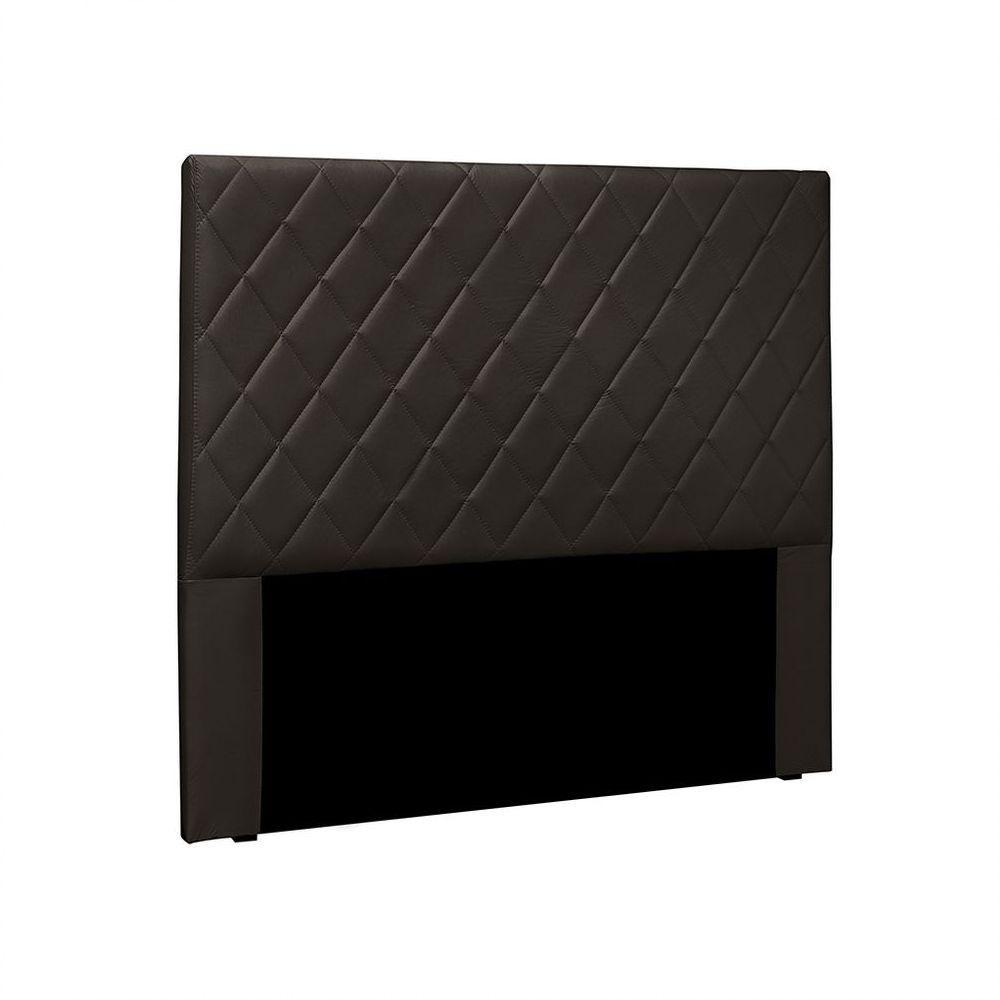 Cabeceira Dubai Para Cama Box Casal 140cm Corino - D'Rossi Marrom - 1