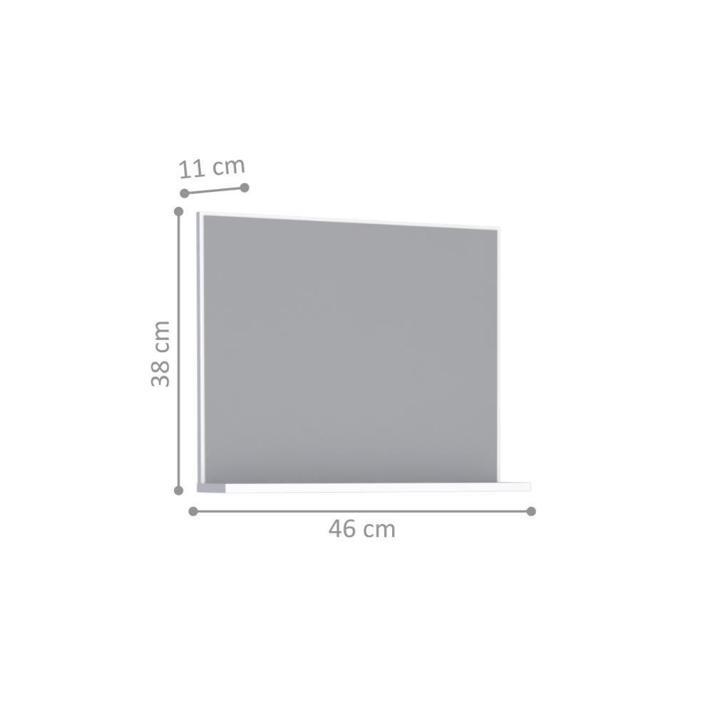 Armário Com Espelho Para Banheiro Almada Cinza - 4