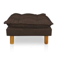 Poltrona De Amamentação Com Puff Laura Suede - Pallazio Cor Marrom - 3