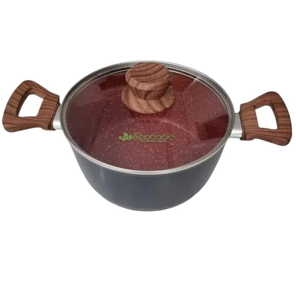 Panela Caçarola Nano Cerâmica Antiaderente Indução Tv 22cm - 1