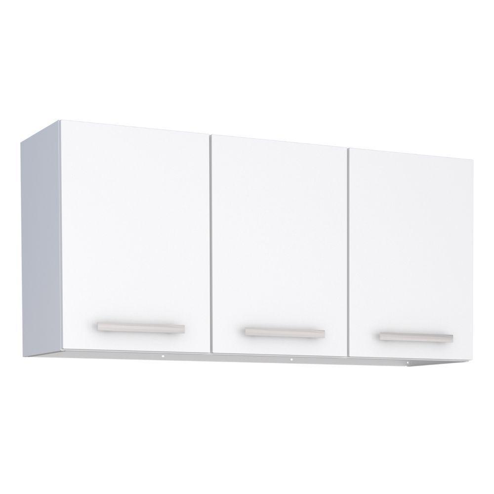 Armário Suspenso 3 Portas Codajás Branco - 1