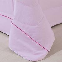 Kit Edredom 100% Algodão Percal 150 Fios Dupla Face King + Jogo De Cama Gran Moratta 7 Peças - Branco- Rosa - 3