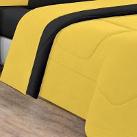 Edredom Malha 100% Algodão Gran Moratta 1 Peça King - Amarelo-preto. - 2