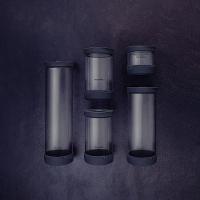 Jogo De Potes De Vidro Herméticos Tramontina Em Borossilicato Com Tampa