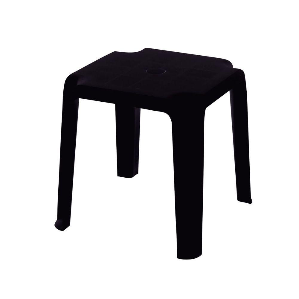 Mesa De Apoio Tramontina Pituba Eco 40 X 40 X 40 Cm Em Polipropileno Preto - 1