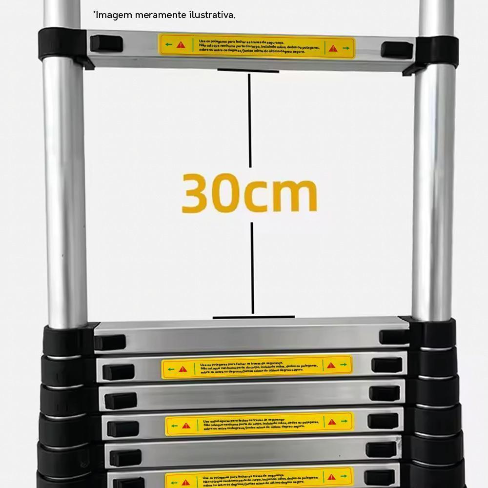 Escada Telescópica Aluminio Fortt 2.6m 9 Degraus ETA01 2.6m - 5