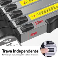 Escada Telescópica Aluminio Fortt 2.6m 9 Degraus ETA01 2.6m - 3
