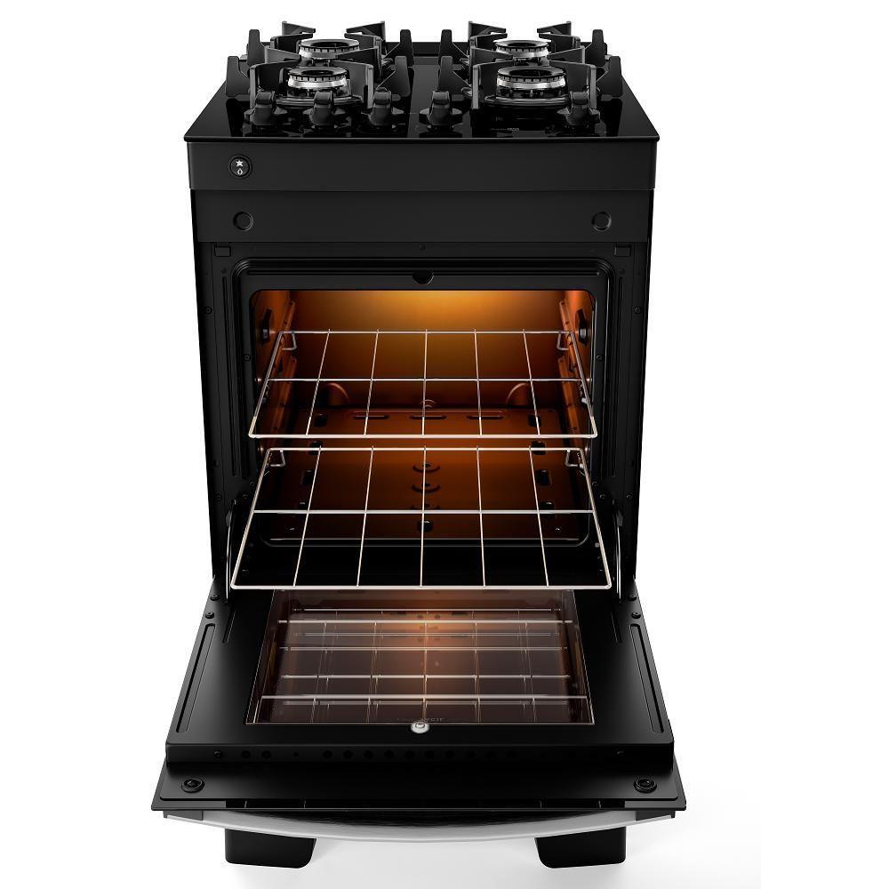 Fogão Atlas 4 Bocas Agile Up Com Mesa De Vidro Preto - Bivolt - 4