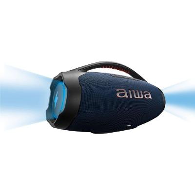 Caixa de Som Boombox Aiwa AWS-BBS-01-LBL 200W Bluetooth USB com Iluminação RGB Preto