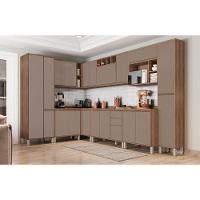 Armário De Cozinha Yara Luciane 2 Portas De Correr 1,20m Vanilla/grafite - 3