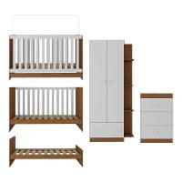 Quarto Infantil Completo Doce De Leite Multimóveis Mp4237 Madeirado/branco Madeirado/branco - 3
