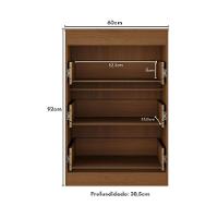 Cômoda Infantil Com 3 Gavetas Doce De Leite Multimóveis Mp2676 Madeirado/branco Madeirado/branco - 2