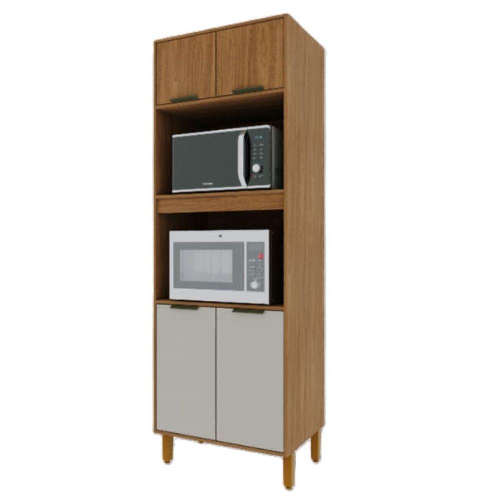 Paneleiro Para 2 Fornos 2 Portas 70cm Paris Indekes Freijo/off White - 5