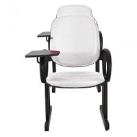 02 Cadeiras Para Auditório Com Prancheta Linha Dallas Auditório Branco - 6