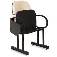 02 Cadeiras Para Auditório Com Prancheta Linha Dallas Auditório Bege - 3