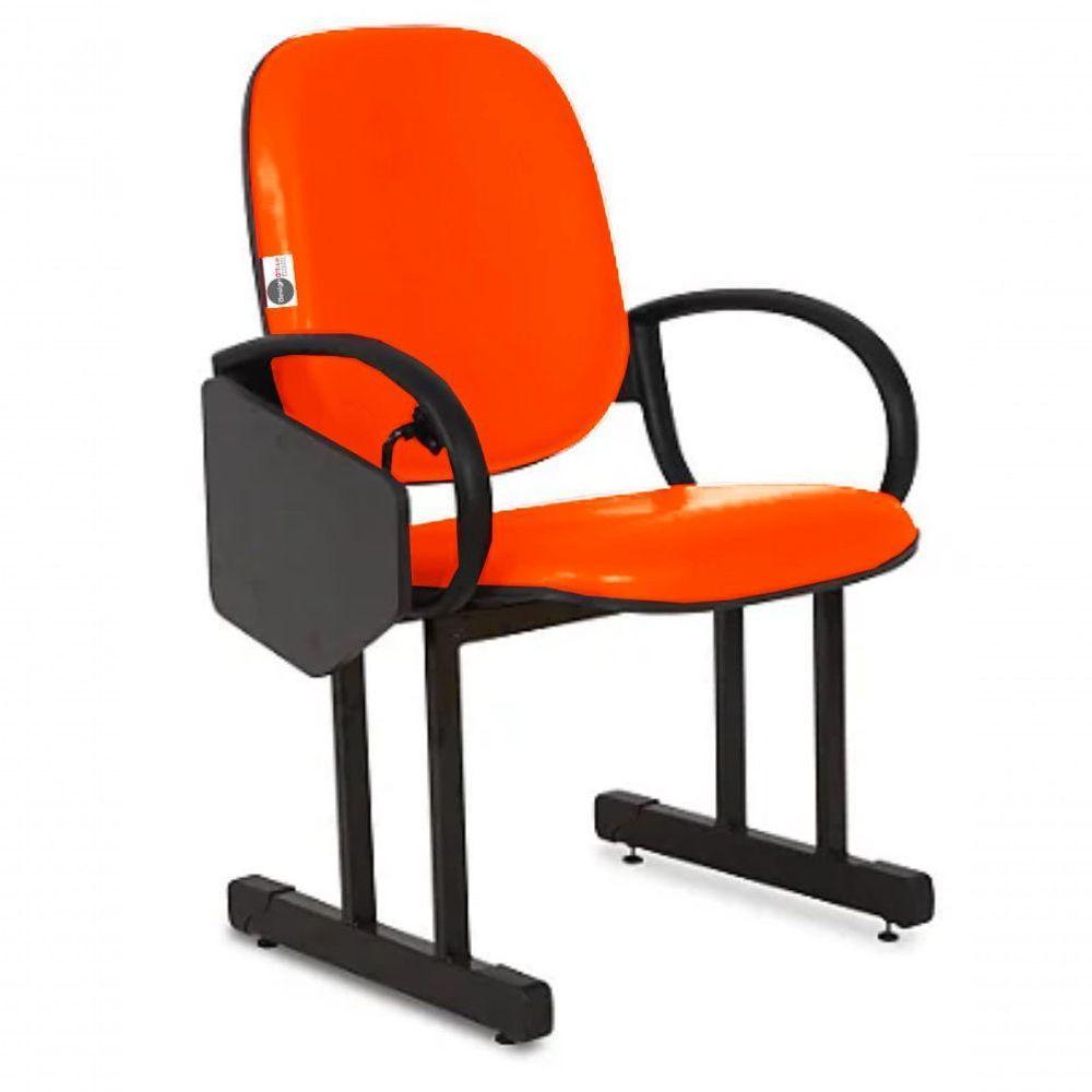 01 Cadeira Para Auditório Com Prancheta Linha Dallas Auditório Vermelho - 3