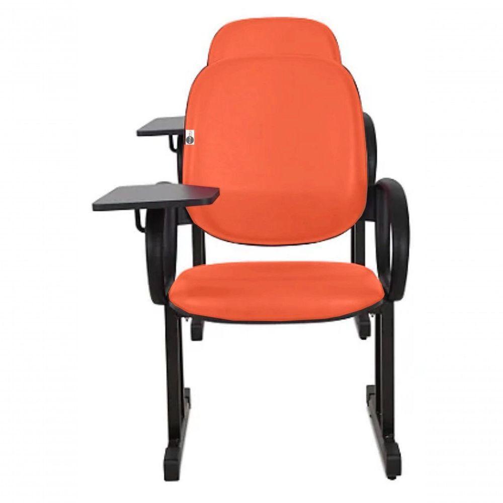 01 Cadeira Para Auditório Com Prancheta Linha Dallas Auditório Vermelho - 6