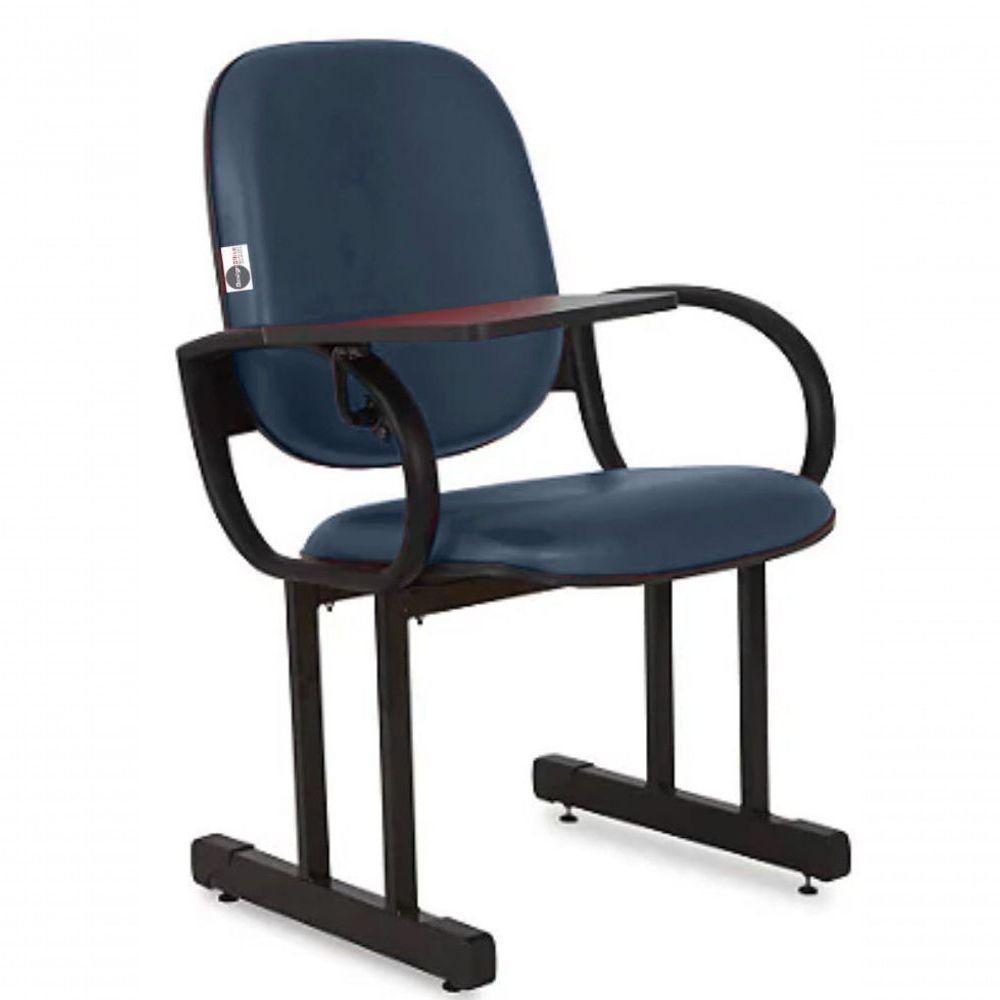 02 Cadeiras Para Auditório Com Prancheta Linha Dallas Auditório Azul - 2