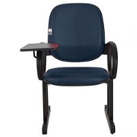 02 Cadeiras Para Auditório Com Prancheta Linha Dallas Auditório Azul - 5