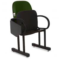 01 Cadeira Para Auditório Com Prancheta Linha Dallas Auditório Verde - 3