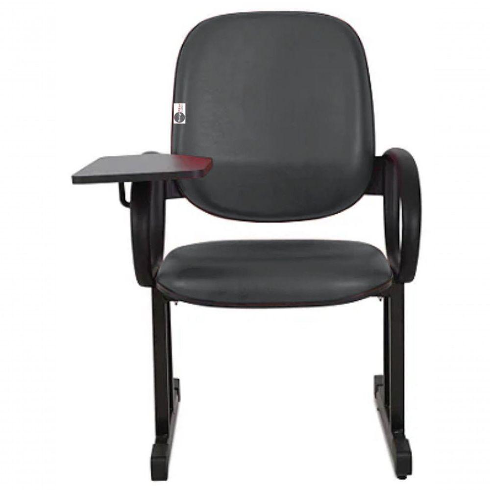 01 Cadeira Para Auditório Com Prancheta Linha Dallas Auditório Marrom - 6