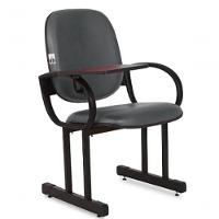 01 Cadeira Para Auditório Com Prancheta Linha Dallas Auditório Marrom - 1