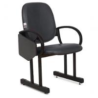 01 Cadeira Para Auditório Com Prancheta Linha Dallas Auditório Marrom - 5