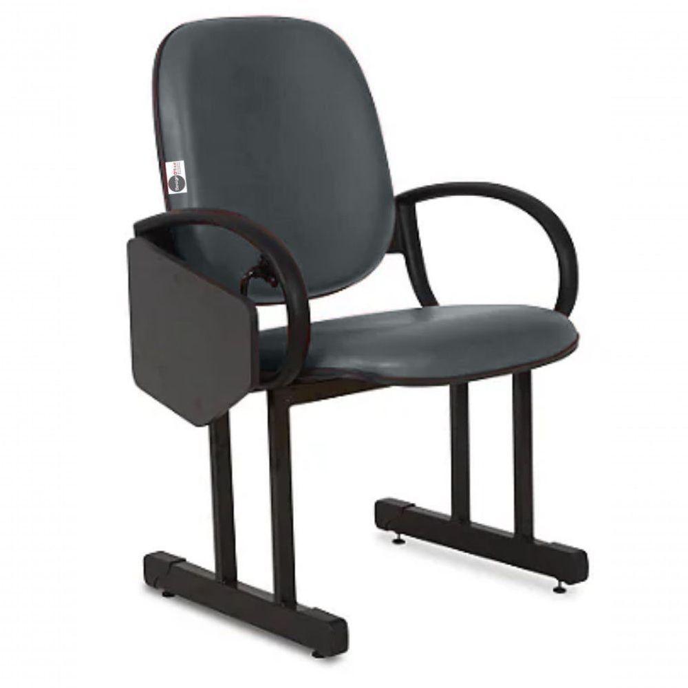 01 Cadeira Para Auditório Com Prancheta Linha Dallas Auditório Cinza - 6