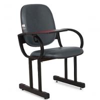 01 Cadeira Para Auditório Com Prancheta Linha Dallas Auditório Cinza - 1