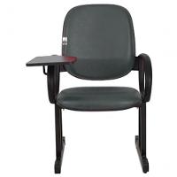 01 Cadeira Para Auditório Com Prancheta Linha Dallas Auditório Cinza - 2