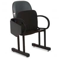 01 Cadeira Para Auditório Com Prancheta Linha Dallas Auditório Cinza - 5