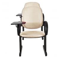 01 Cadeira Para Auditório Com Prancheta Linha Dallas Auditório Bege - 2