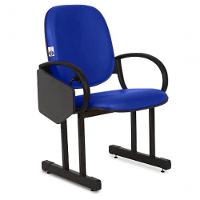 01 Cadeira Para Auditório Com Prancheta Linha Dallas Auditório Azul - 5