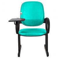 02 Cadeiras Para Auditório Com Prancheta Linha Dallas Auditório Verde - 5