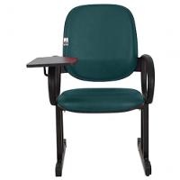 02 Cadeiras Para Auditório Com Prancheta Linha Dallas Auditório Verde - 2