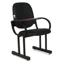 02 Cadeiras Para Auditório Com Prancheta Linha Dallas Auditório Preto - 2