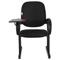 02 Cadeiras Para Auditório Com Prancheta Linha Dallas Auditório Preto - 5