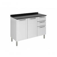 Balcão Cozinhas Itatiaia Tarsila 3 Portas E 2 Gavetas Branco - 1