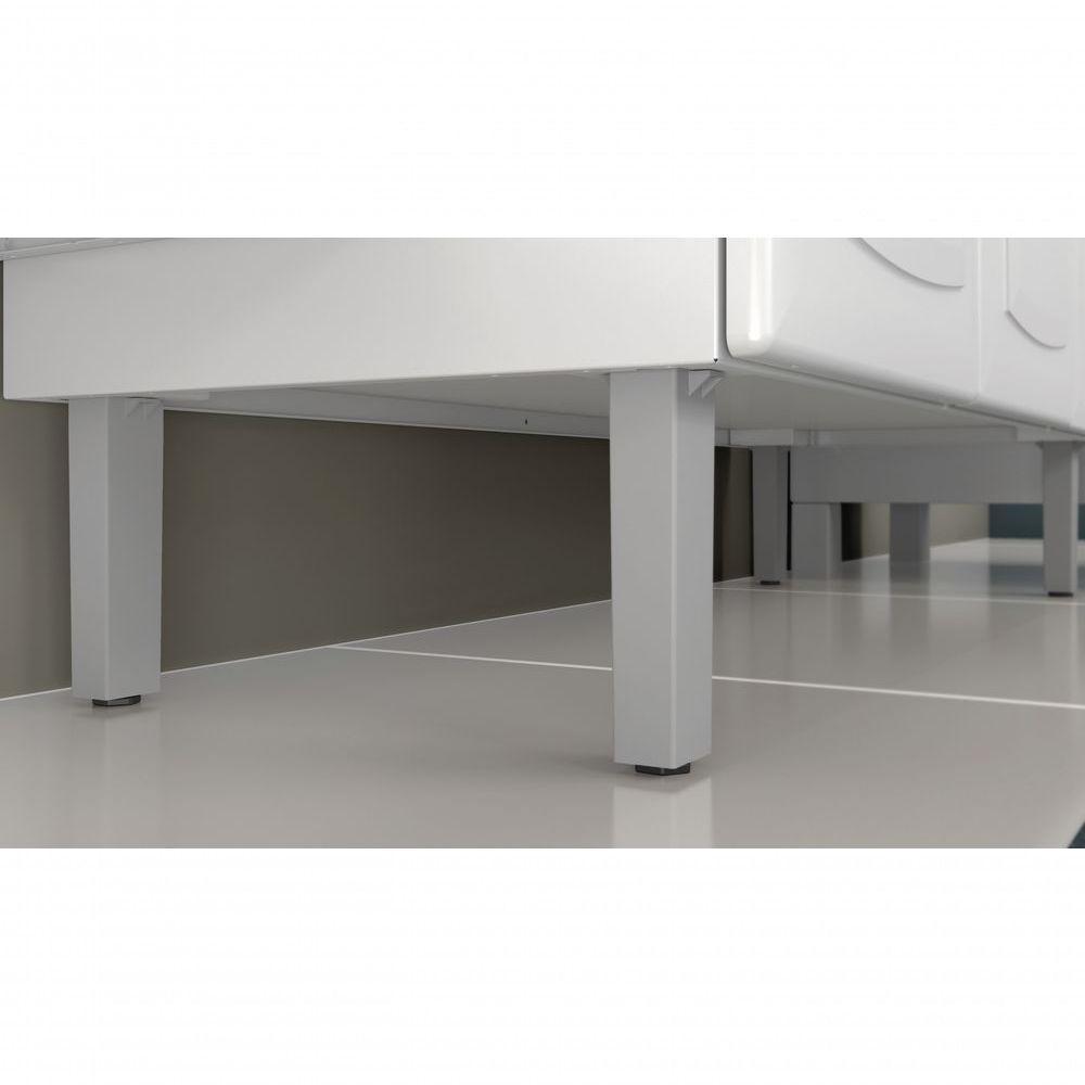 Balcão De Cozinha Com Tampo 3 Portas 2 Gavetas Luce - Itatiaia - 4