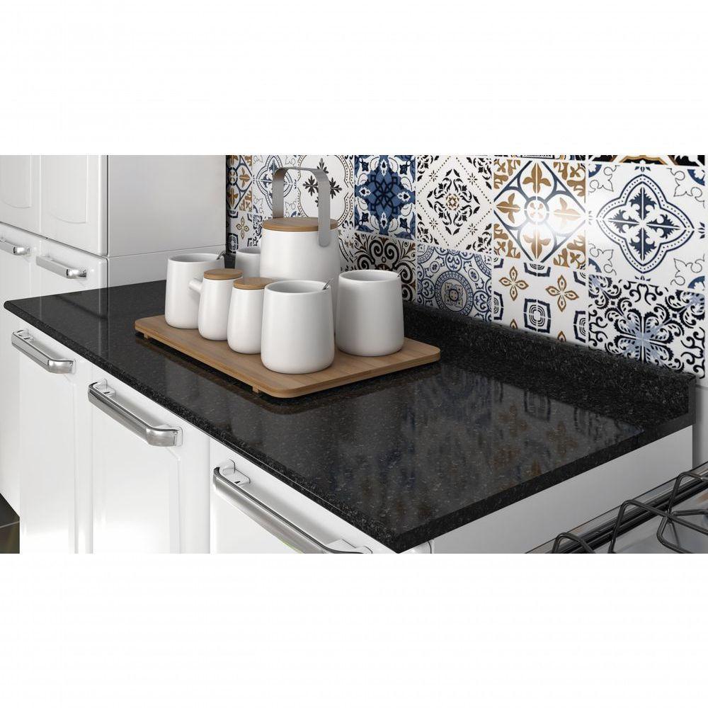 Balcão De Cozinha Com Tampo 3 Portas 2 Gavetas Luce - Itatiaia - 5