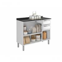 Balcão Cozinhas Itatiaia Luce 3 Portas e 2 Gavetas Branco - 2