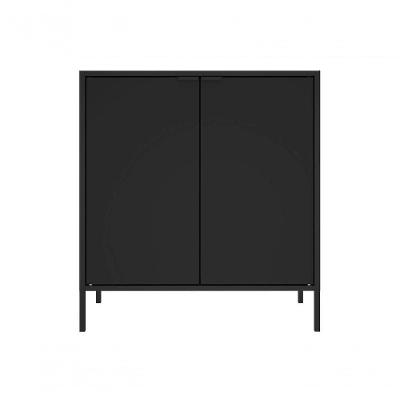 Balcão Alto Multiúso Itatiaia Smart 2 Portas Preto Matte