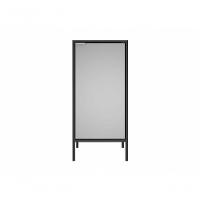 Balcão Alto Multiúso Itatiaia Smart - 1 Porta - Preto C/ Cinza Matte - 1