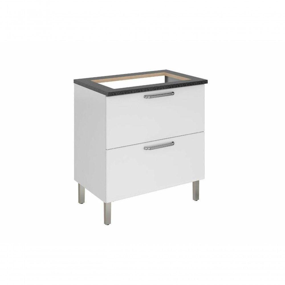 Balcão Cozinhas Itatiaia Tarsila Para Cooktop 5 Bocas 1 Porta Horizontal E 1 Gaveta Branco - 1