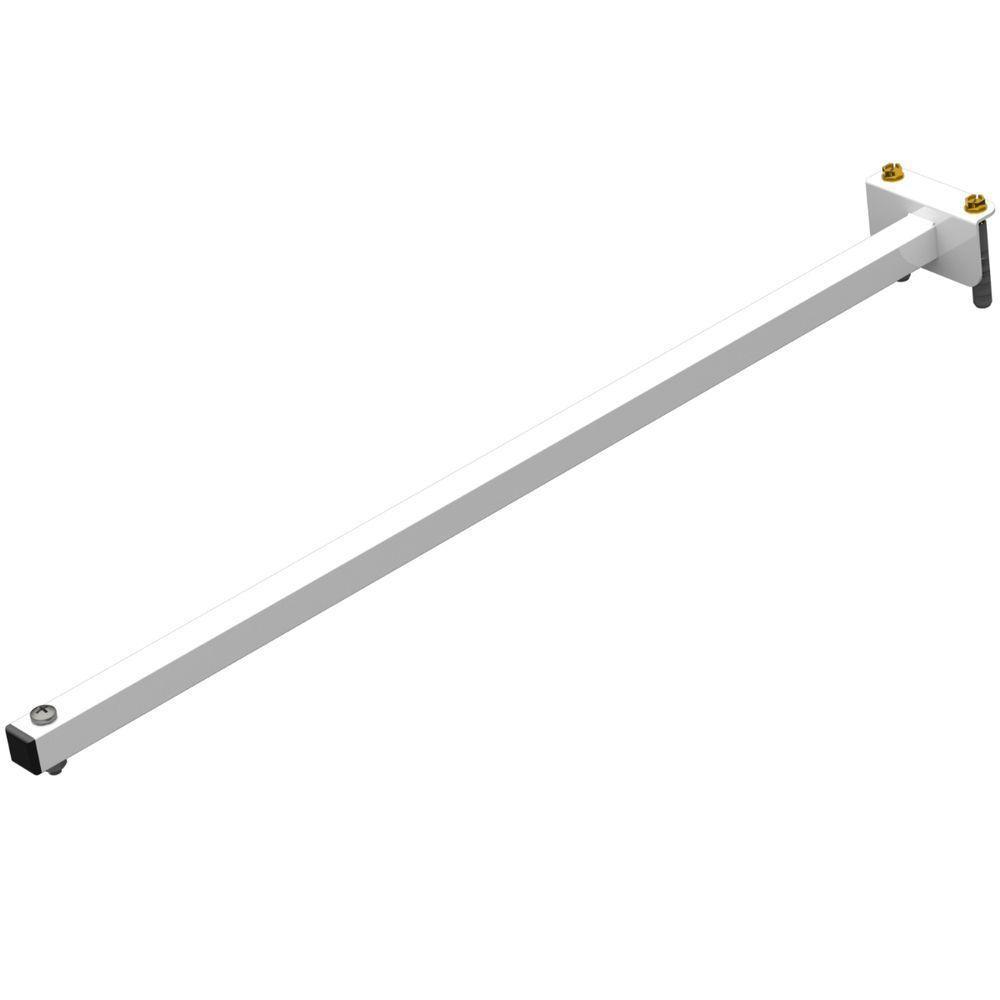 Suporte Refletor Fachada Banner Braço 60 Cm - Branco - 1